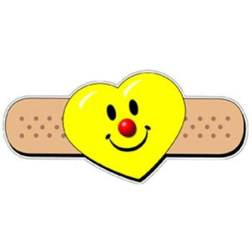 Smiley Heart Band-Aid Stickers