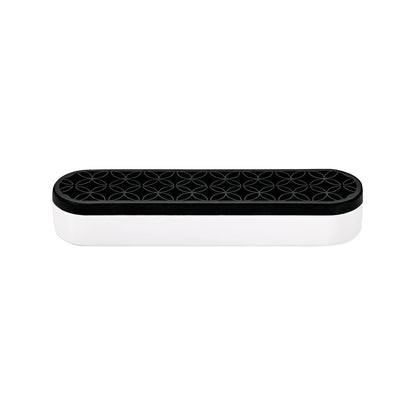 QosMedix Black & White Beauty Tool Organizer