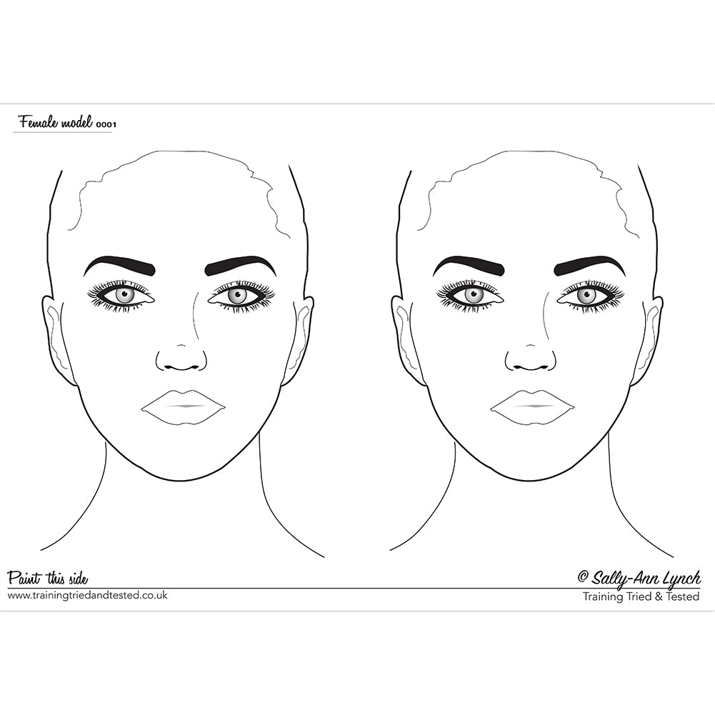 Sally Ann Lynch Tried & Tested Practice Board - Female 0001 2 Faces A3 – ClownAn