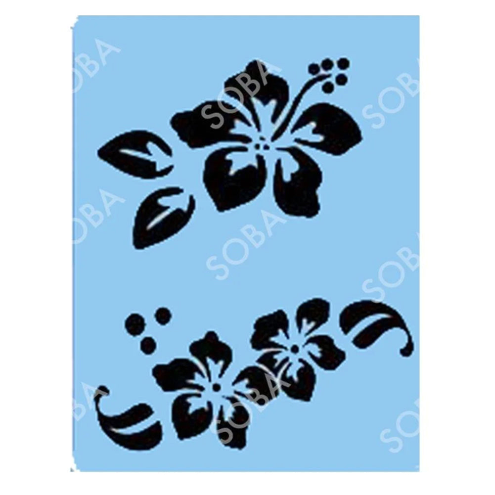 SOBA Quick EZ Stencil - Hibiscus