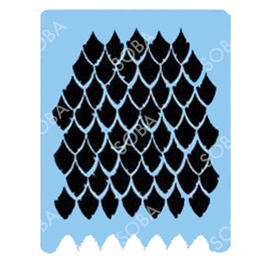 SOBA Quick EZ Stencil - Dragon Scales