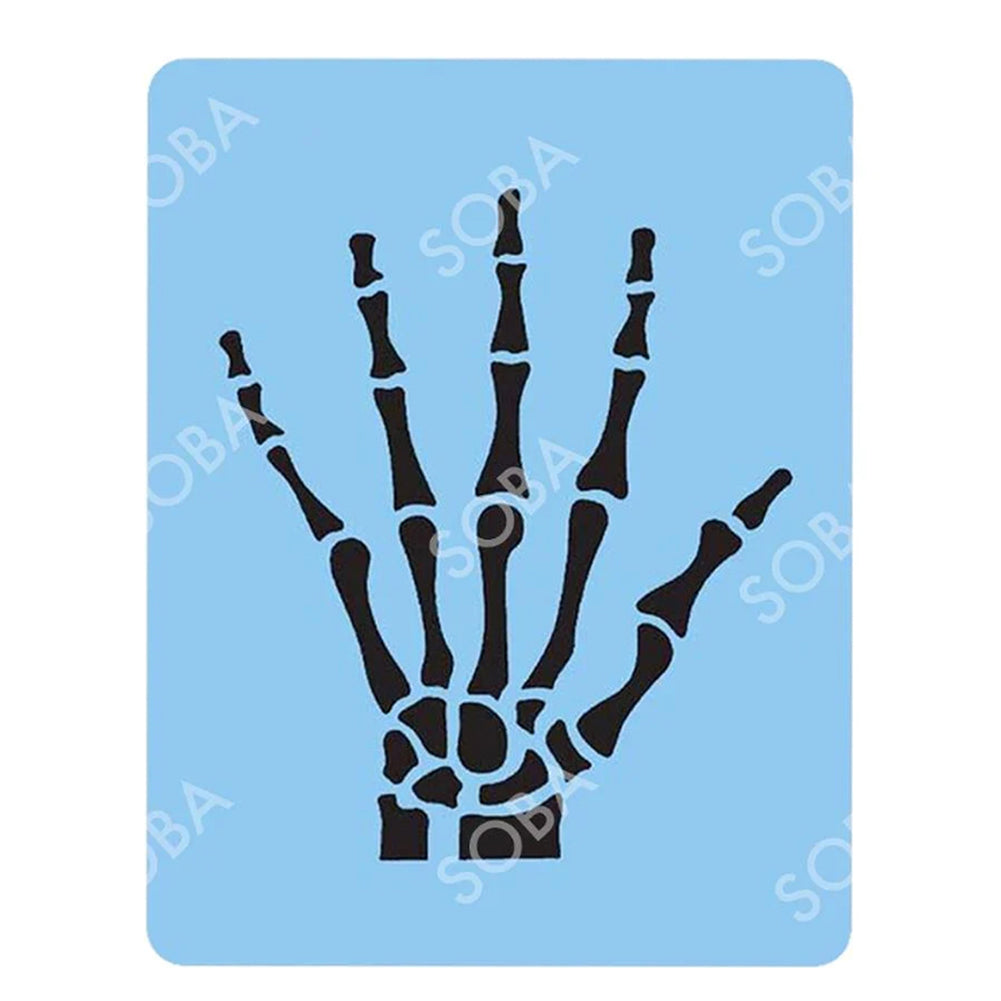 SOBA Quick EZ Stencil - Skeleton Hand (Small)