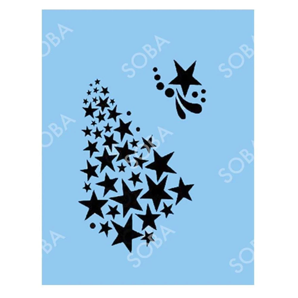 SOBA Quick EZ Stencil - Shooting Stars
