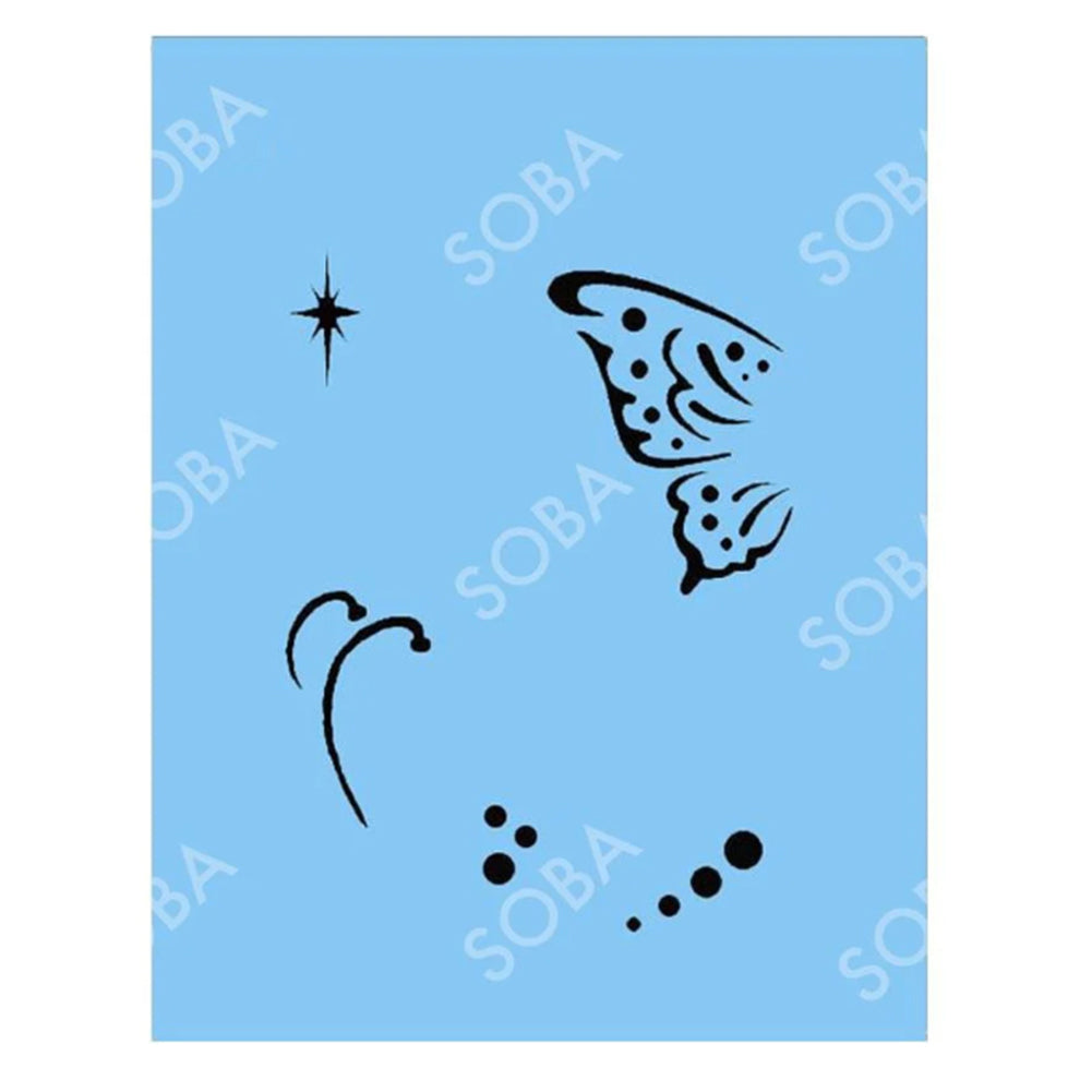 SOBA Quick EZ Stencil - Mini Butterfly Wing