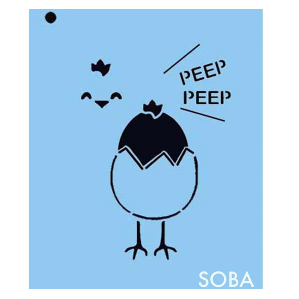 SOBA Quick EZ Stencil - Peeps