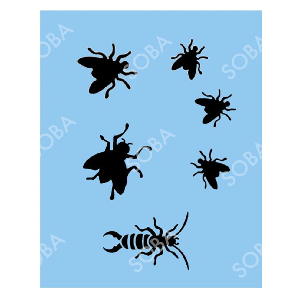 SOBA Quick EZ Stencil - Flies