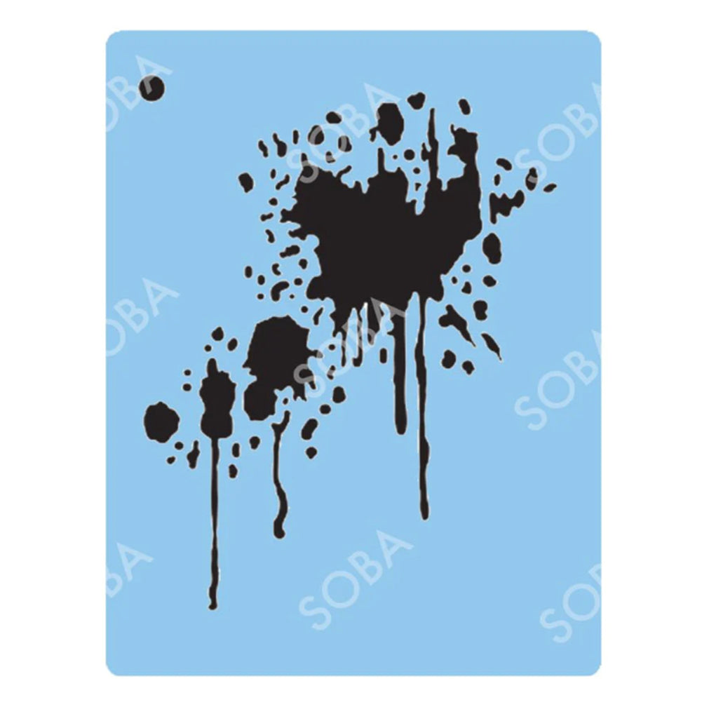 SOBA Quick EZ Stencil - Splats 2