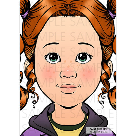 Sparkling Faces Face Painting Practice Board - Nina