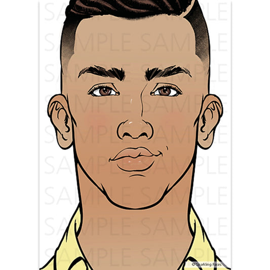 Sparkling Faces Face Painting Practice Board - Bruce