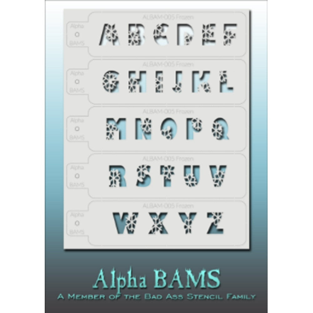 BAM Alpha Stencils - Frozen (ALBAM 005)