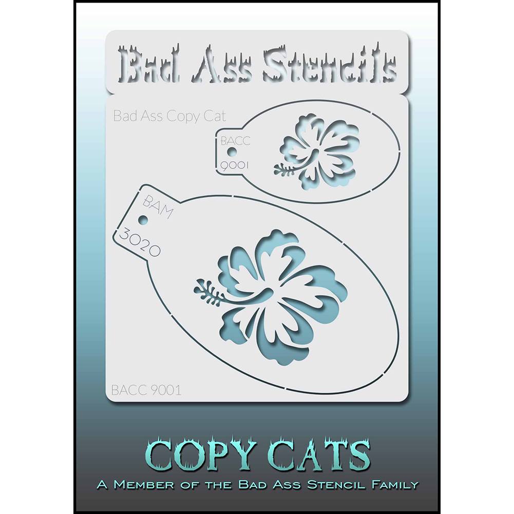Bad Ass Copy Cat Stencils - Hibiscus (9001)