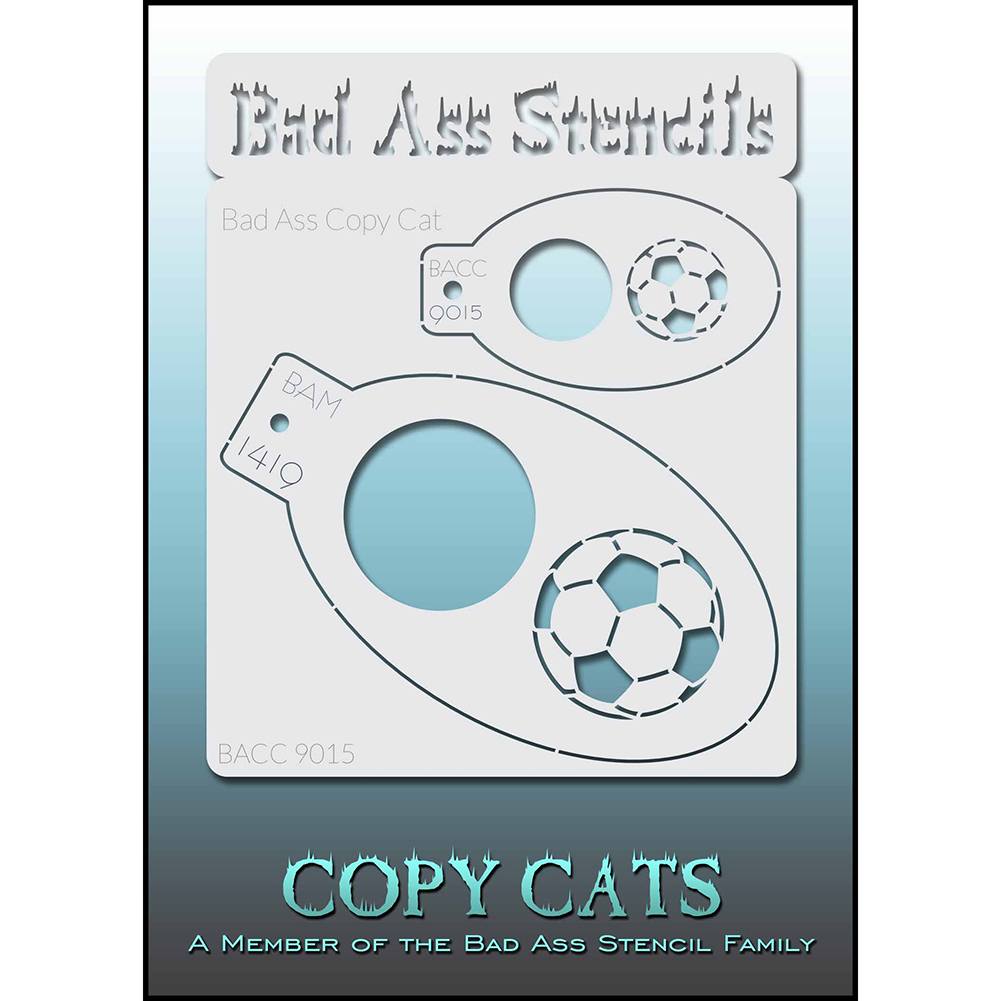 Bad Ass Copy Cat Stencils -  Soccer (9015)