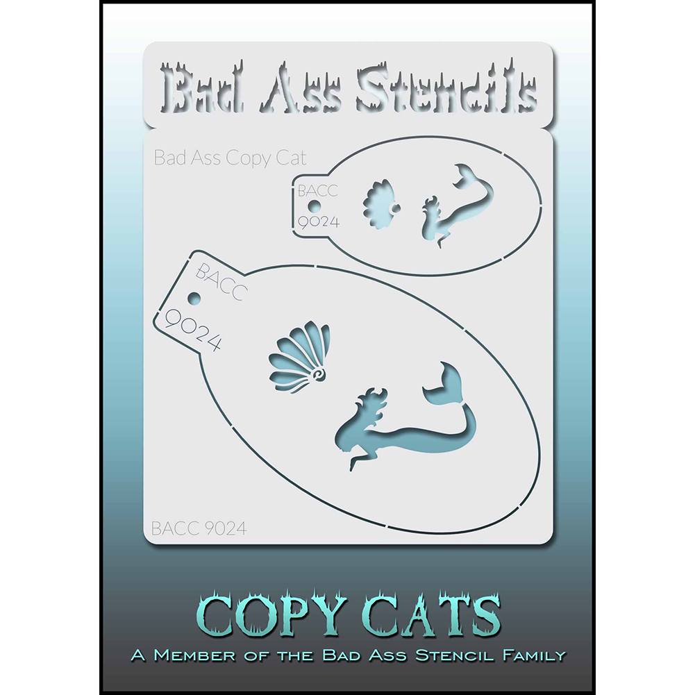 Bad Ass Copy Cat Stencils -  Mermaid (9024)