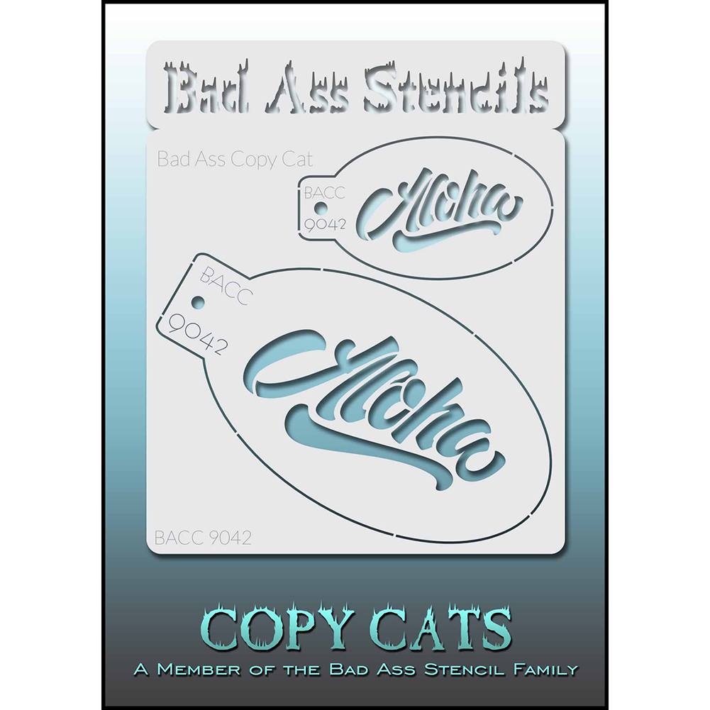 Bad Ass Copy Cat Stencils - Aloha (9042)