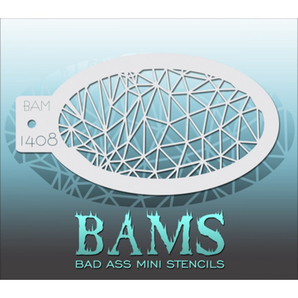 Bad Ass Mini Stencils - Shattered (BAM 1408)