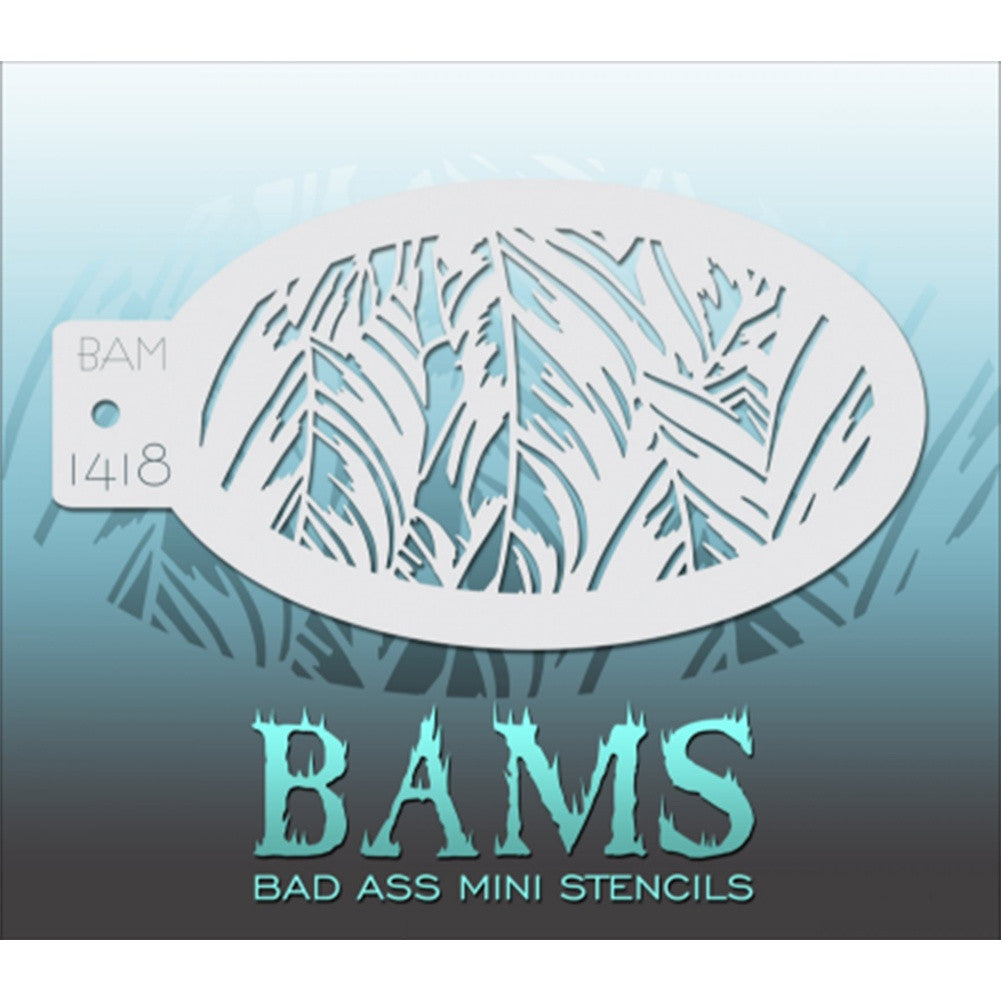 Bad Ass Mini Stencils - Grass (BAM 1418)
