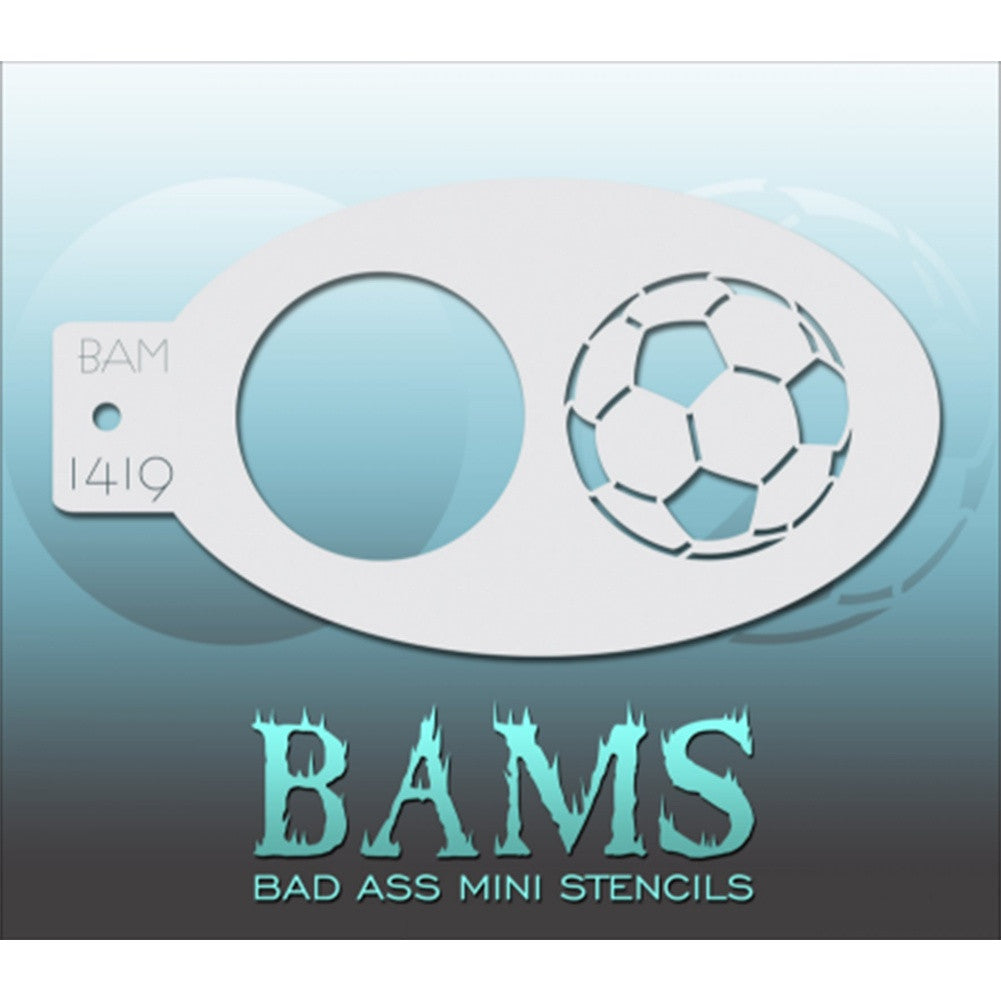 Bad Ass Mini Stencils - Sports Balls (BAM 1419)