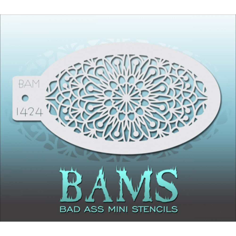 Bad Ass Mini Stencils - Doily (BAM 1424)