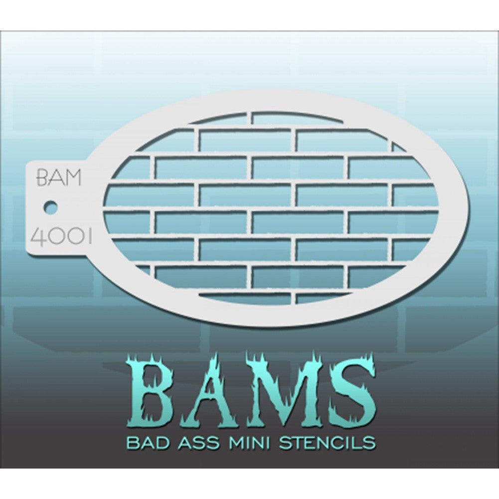 Bad Ass Mini Stencils - Bricks (BAM 4001)