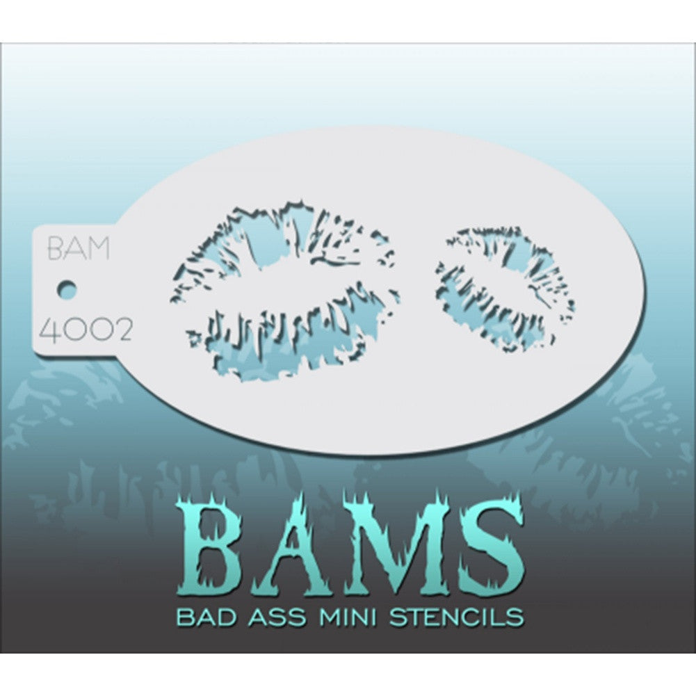 Bad Ass Mini Stencils - Lip Prints (BAM 4002)