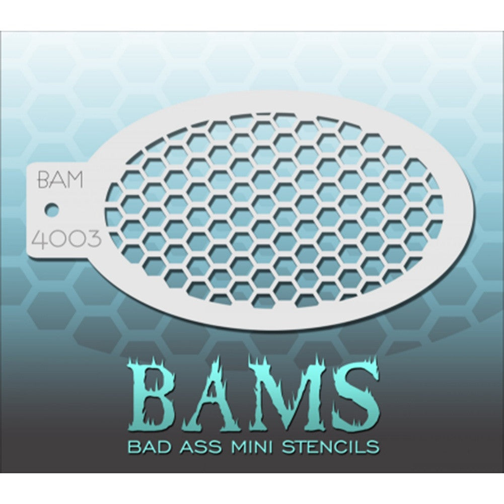 Bad Ass Mini Stencils - Honeycomb (BAM 4003)