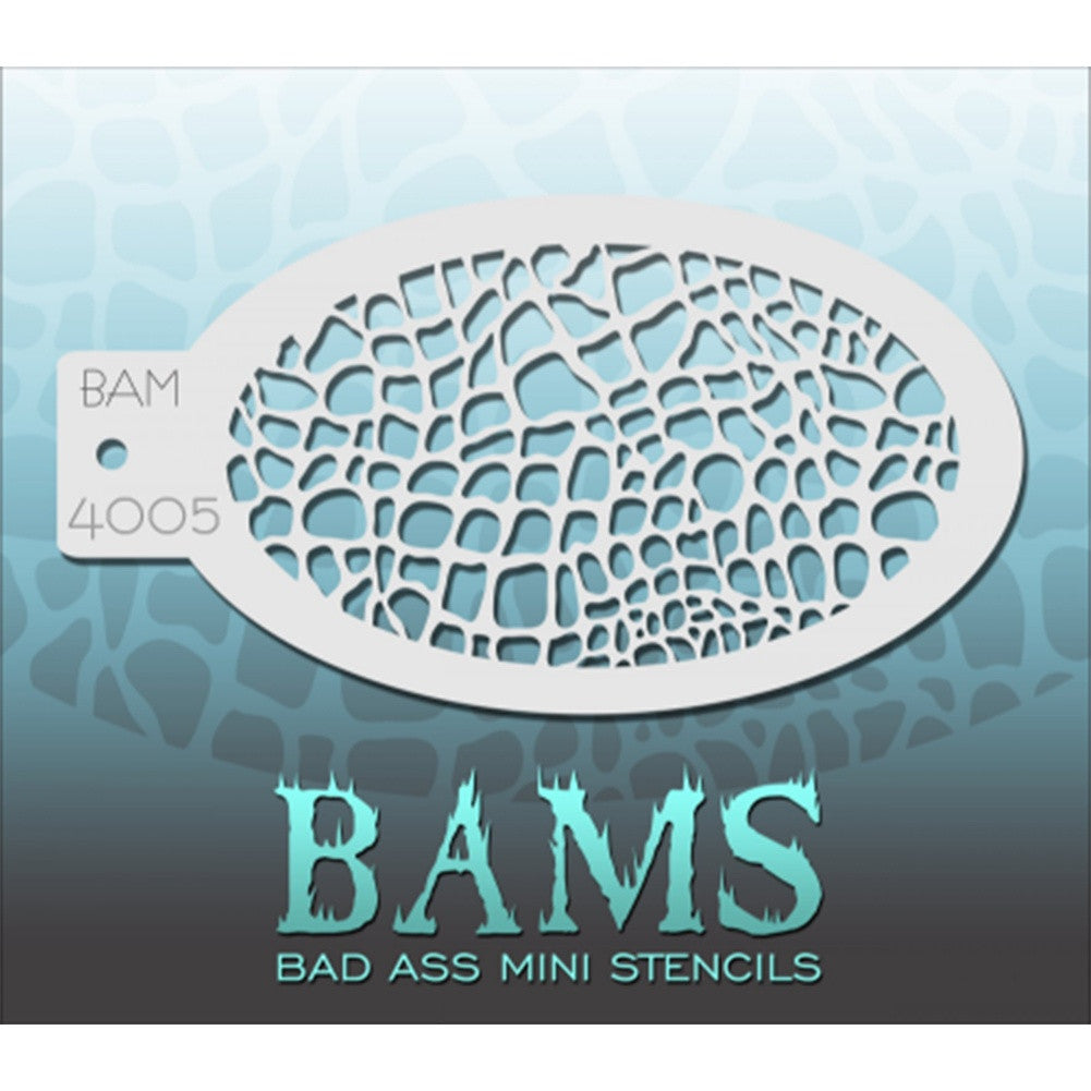Bad Ass Mini Stencils - Reptile Skin (BAM 4005)