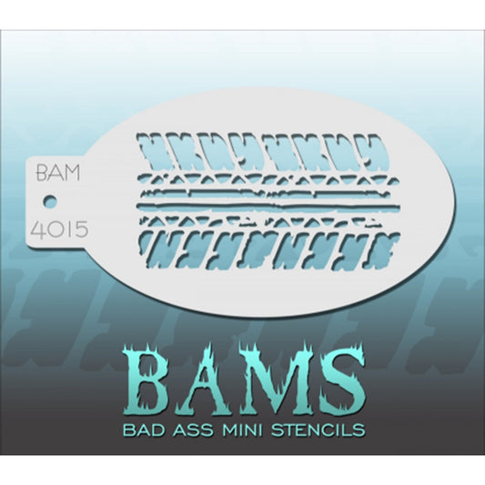 Bad Ass Mini Stencils - Tired Tread (BAM 4015)
