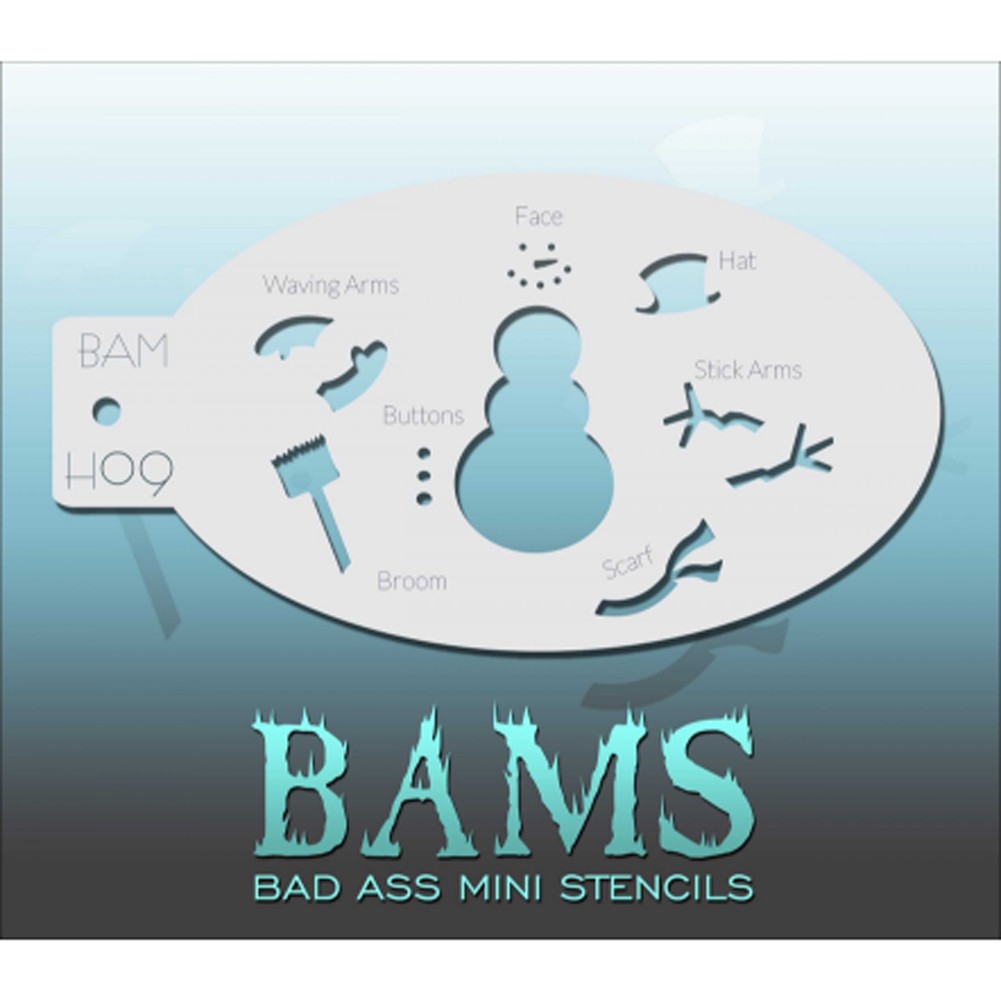 Bad Ass Mini Stencils - Frosty (BAM H09)