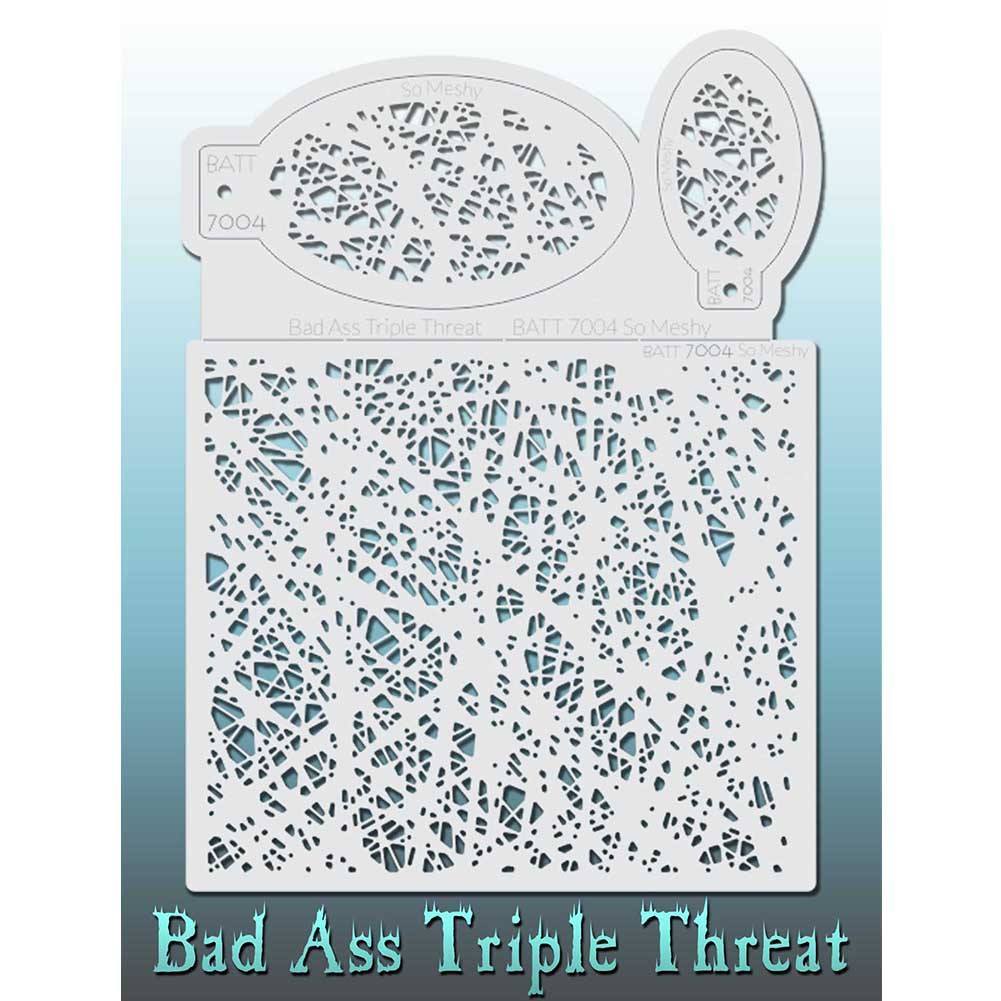 Bad Ass Triple Threat Stencils - So Meshy (7004)