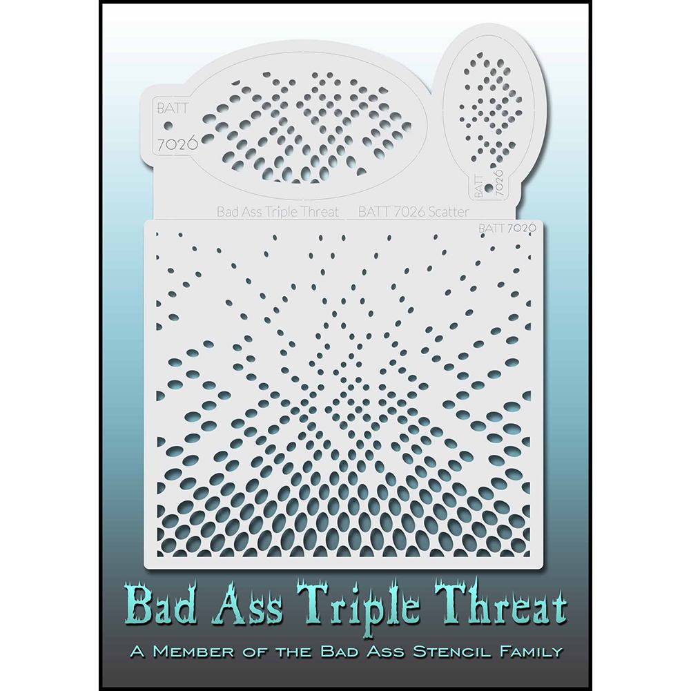 Bad Ass Triple Threat Stencils - Scatter (7026)