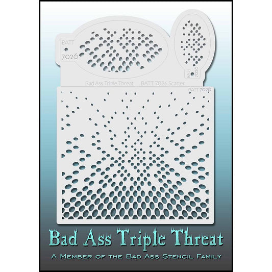 Bad Ass Triple Threat Stencils - Scatter (7026)