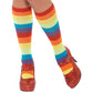 Smiffys Adult Rainbow Clown Socks (One Size)