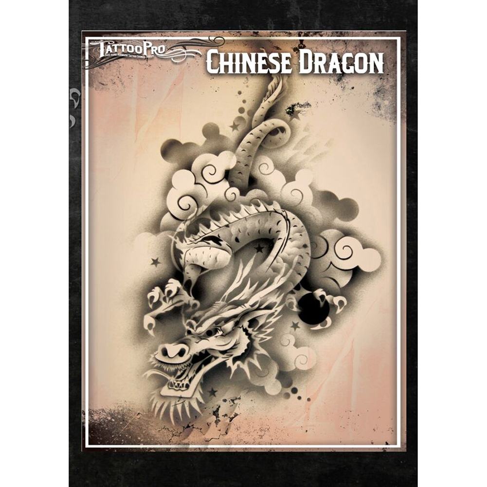 Tattoo Pro Stencils Series 1 - Chinese Dragon