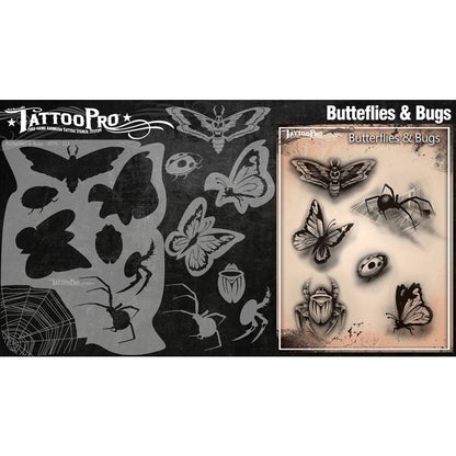 Tattoo Pro Stencils Series 2 - Butterflies & Bugs