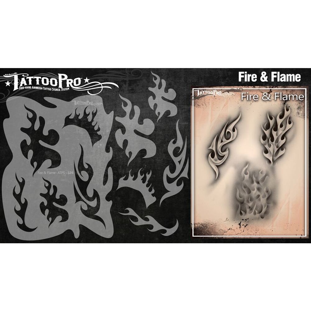 Tattoo Pro Stencils Series 2 - Fire & Flame
