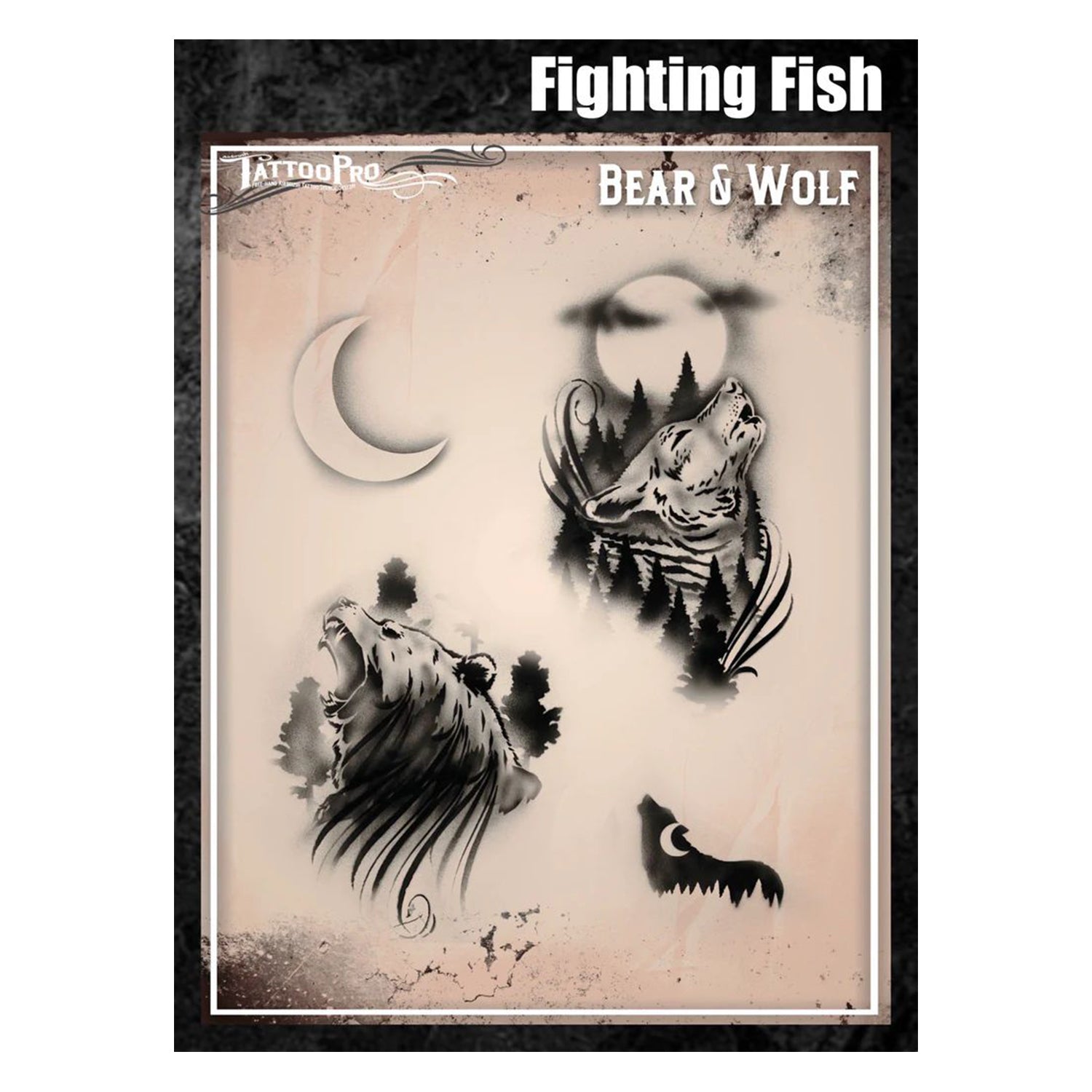 Tattoo Pro Stencils Series 8 - Wolf and Bear