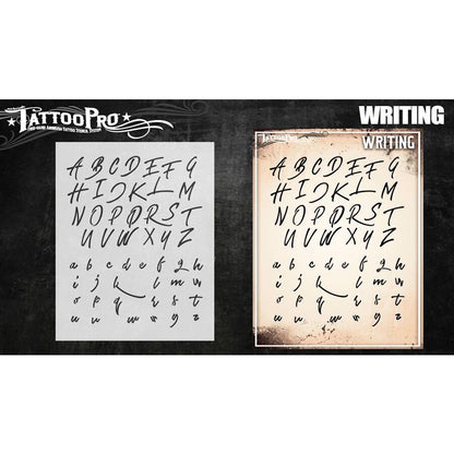 Tattoo Pro Stencils - Writing Font