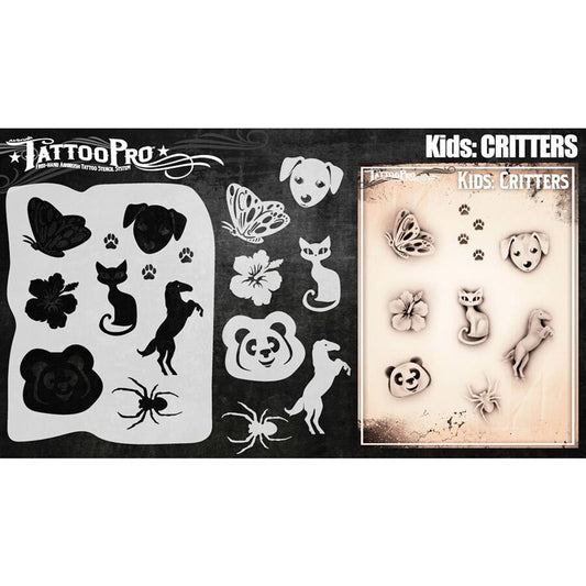 Tattoo Pro Stencils Kids Series - Critters