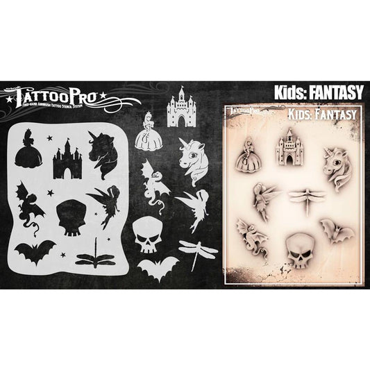 Tattoo Pro Stencils Kids Series - Fantasy