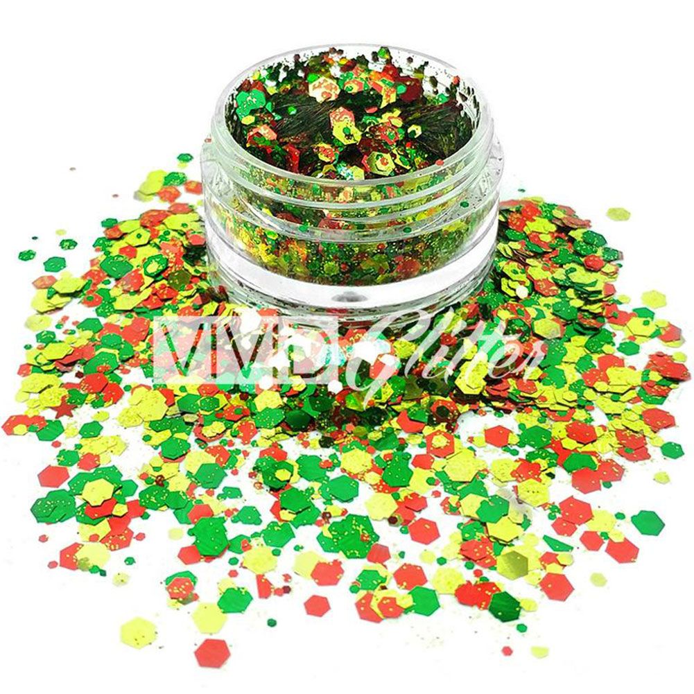 VIVID Glitter Loose Chunky Glitter - Christmas Miracle (10 gm)