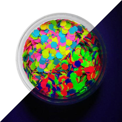 VIVID Glitter Loose UV Chunky Glitter Mix - Candy Cosmos (10 gm)