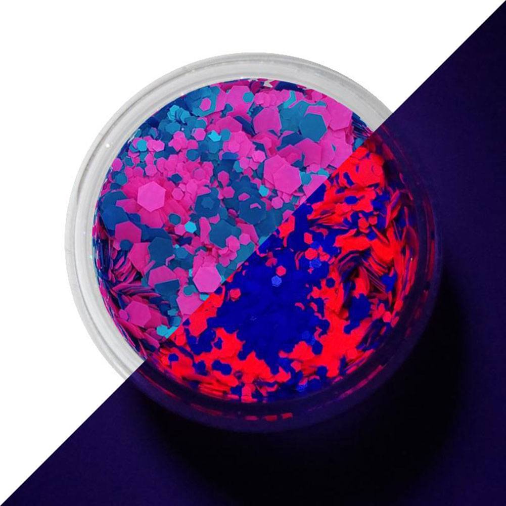 VIVID Glitter Loose UV Chunky Glitter Mix - Gum Nebula (10 gm)