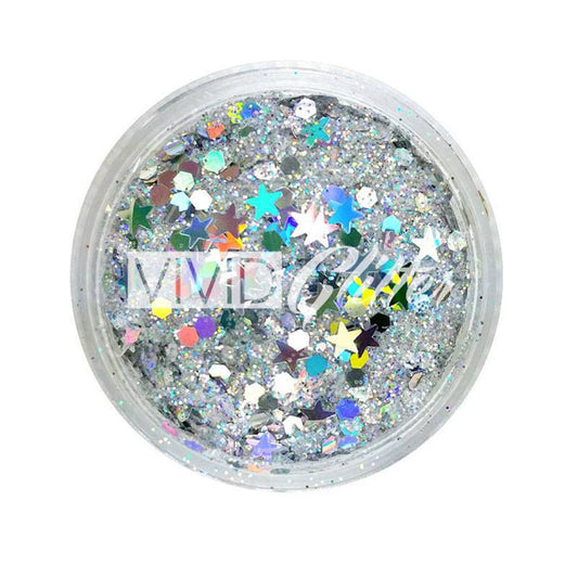 VIVID Glitter Loose Chunky Glitter Mix - Heaven (10 gm)