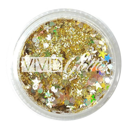 VIVID Glitter Loose Chunky Glitter - Gold Dust (30 gm)