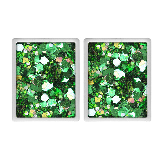 Vivid Gleam Glitter Palette Refill - Evergreen