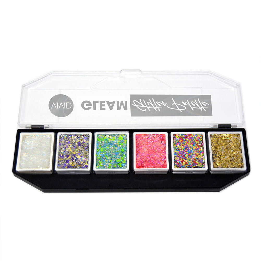 VIVID Gleam Glitter Cream Palette - Vivid Dream (6 color)