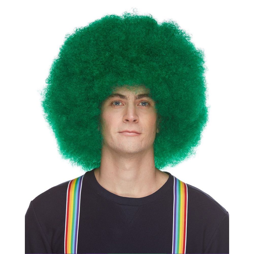 West Bay Afro Clown Wig - Dark Green