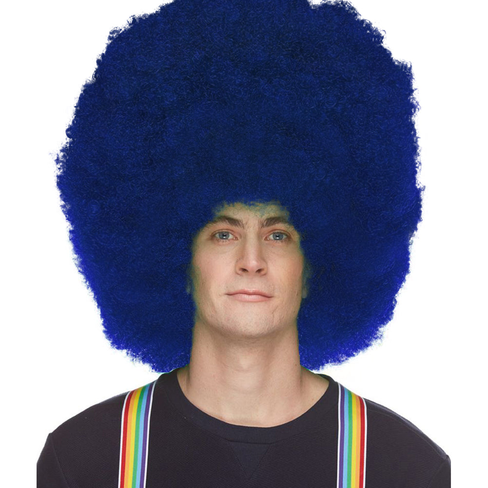 West Bay Hifro Super Afro Wig - Blue