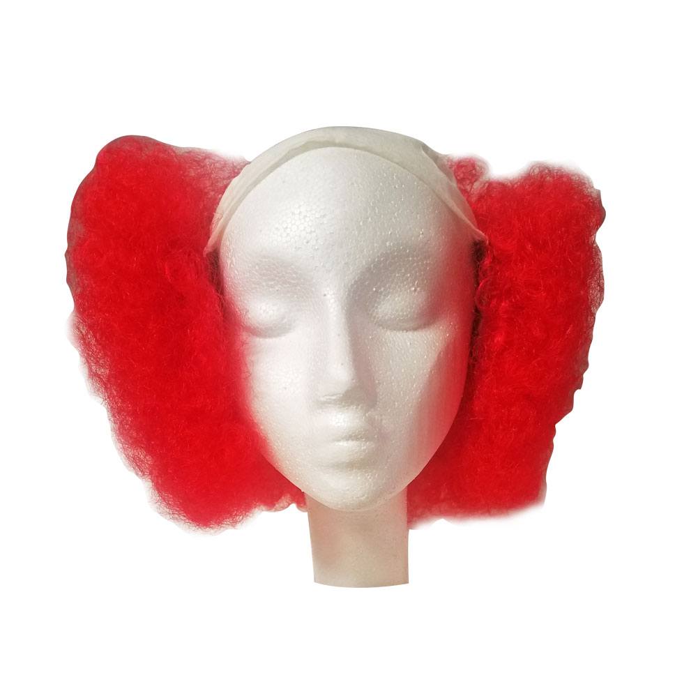 West Bay Bald Curly Clown Wig - Red