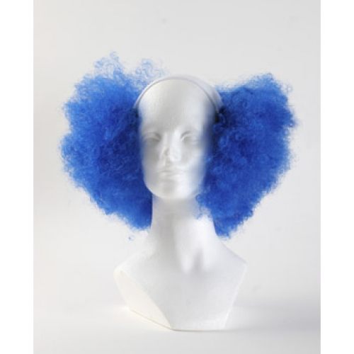 West Bay Bald Curly Clown Wig - Dark Blue